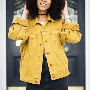 Zara Yellow Denim Jacket